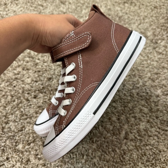 Converse Chuck Taylor All Star Malden Street 1V Mid Boy 2.5 Brown Sneakers Shoes - Picture 4 of 11